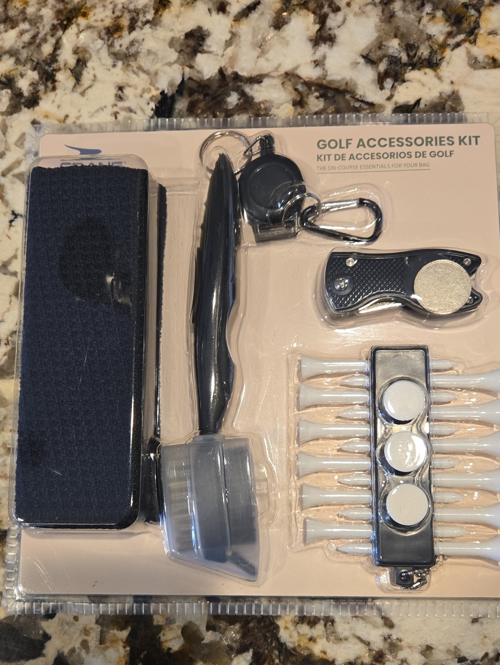 Golf Accessories Kit - Black - Unbranded